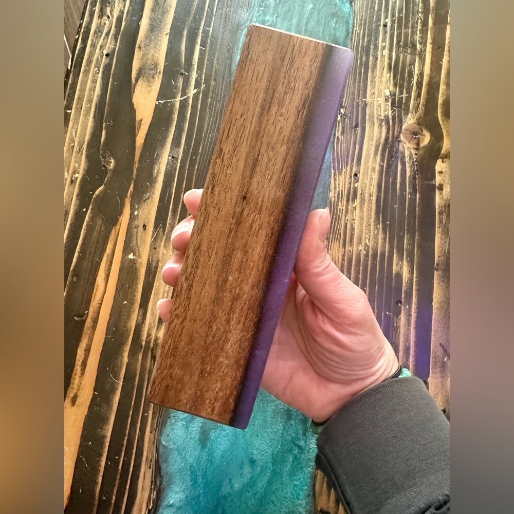 Custom Beer Tap Handle Handmade Wood & Epoxy • PURPLE